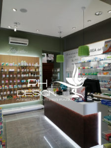 layout accogliente in farmacia
