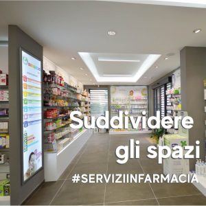 suddividere gli spazi in farmacia