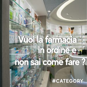 farmacia in ordine con l'arredo