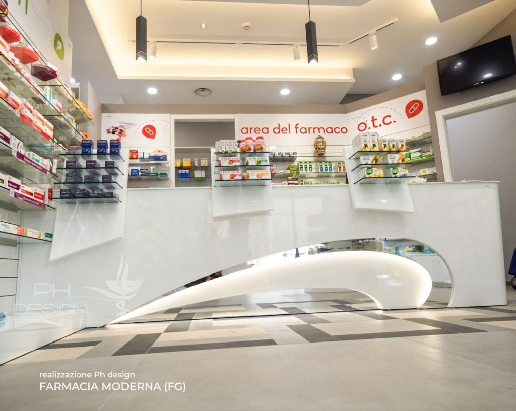 progettare banco farmacia